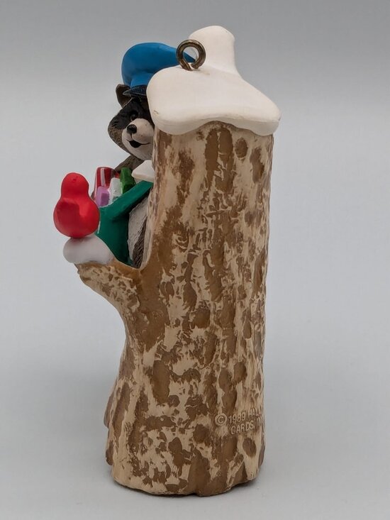 Hallmark Keepsake Mail Call 1989, Raccoon Mail Carrier Christmas Ornament - Picture 8 of 11